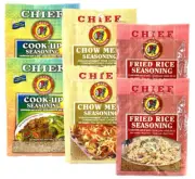 Chief Fried Rice, Chow Mein, Cook Up 40 g Bag ( Pack Of 6 ) Product of Trinidad
