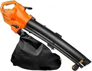 Handy Electric Leaf Blower, 3 in 1 Garden Vacuum Mulcher 3000W and 167mph Wind Speed, with Large 35 Litre Collection Bag, 10m Cable, Leaves Collector for Clear Gardens, Patios