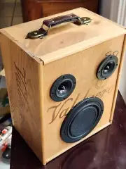 Wine Crate Box Bluetooth Boombox Speaker 2.1 Audio 60w RMS Model: Napa 425
