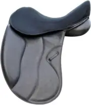 Acavallo Ortho Coccyx Gel in Dri-Lex Seat Saver - Dressage, Medium, Black