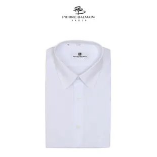 PIERRE BALMAIN 皮爾帕門 短袖襯衫 白色素面 (百貨專櫃精品 上班族 社會新鮮人必備)  (全新無拆封)