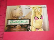 2013 Benchwarmer RACHEL BERNSTEIN #37 Lingerie Green Auto/10 DATE NIGHT Beowulf