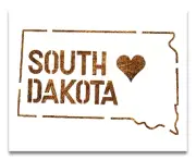 South Dakota Stencil - Reusable Color, Draw, Paint Custom Stencil Art