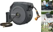 AW40 Retractable Hose Reel 5/8" x 90 ft Wall Mounted Garden Hose Reel Heavy