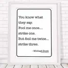 500967 Michael Scott Quote - The Office **** 36x24 WALL PRINT POSTER