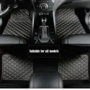Full Set Front Rear PU Carpets Car Interior Floor Mats All Weather Protection