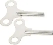 DOITOOL Desk Clock Winding Tools 2 Small Keys Made of Steel for Vintage Clocks
