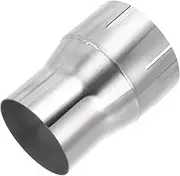 X AUTOHAUX 2.5"OD to 3"OD Mandrel Exhaust Bend Elbow Concentric Reducer T304 Stainless Steel Pipe Adapter 4 Inch Length Silver Tone