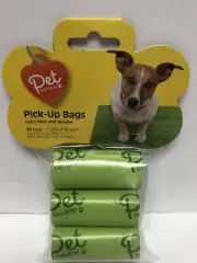 Pet Central Pick-Up Bags, 36 Bags-3 Rolls Of 12 Each Compostable Bags