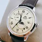 Orient Classic RN-AK0803Y Bambino Sun And Moon Automatic Watch Men 41.5mm 20cm