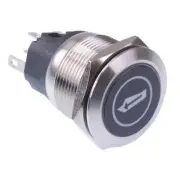 Forward Boat' White LED Momentary 22mm Vandal Push Button Switch SPDT 12V
