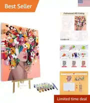 Paint by Numbers for Adults, DIY Girls Adult Paint by Numbers Kits on Canvas ...