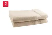 Onkaparinga Set of 2 600GSM Flinders Bath Sheets (Linen)