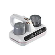 Bed Vacuum Cleaner, 5-in-1 Cordless Mattress Vacuum Cleaner, Powered by UV-C Light & Ultrasonic Technology, Low Noise,Suitable for Dust, Pet Hair (White)