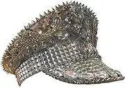 Burning Man Sequined Festival Hat - Silver/ White Burning Man Sequined Festival Hat - Silver/ White