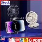 Portable Mini Hand-held Small Folding Desk Fan Cooler Cooling USB Rechargeable㊉