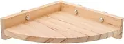JUMPLAWN Perch for Birds Durable Roost Stand Natural Wood Platform for Parakeets Parrots Cockatiels and Birds Easy Installation and Fun Playing Experience