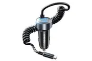 CHOETECH TC0030 65W 3-Port Fast Car Charger with 3.3ft Type-C Stretchable Cable