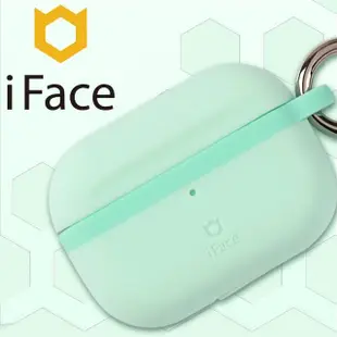 【iFace】AirPods 3 專用 Grip On 簡約抗衝擊保護殼(薄荷色)