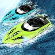 2.4G 4CH RC Boat High Speed LED Light Speedboat Waterproof 20km/h Electric Racing Vehicles Models Lakes Pools Red