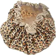 AUTSUPPL 2pcs Hair Salon Shower Caps Lined Shower Cap Print Bath Cap Adult Bathing Hat Women Waterproof Shower Cap for Washing Hair Covers Elastic Hair Styling Leopard