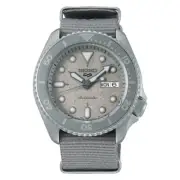 SEIKO 5 Sports SRPG61K1 Automatic Watch Grey Day Date Nylon Strap 4R36 Lume 100m