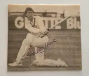 GRAEME HICK RARE SIGNED MAGAZINE PICTURE LAID ON CARD ENGLAND CRICKET ASHES