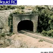 Woodland Scenics C1157 N Double Tunnel Portal Cut Stone 2