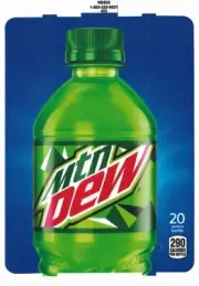 DIXIE NARCO 501E HVV & 276E Mt Dew 20oz Label NSB22 1022