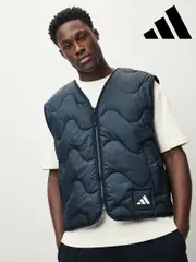 adidas Black Nuganic Light Insulation Gilet (E66427) | $101