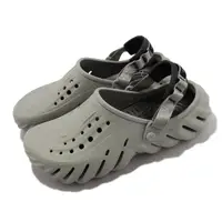 在飛比找momo購物網優惠-【Crocs】涼拖鞋 Echo Clog 男鞋 女鞋 灰 大