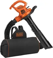 Electric Leaf Blower, Leaf Vacuum and Mulcher 3 in 1, 250 Mph Airflow, 400 Cfm D