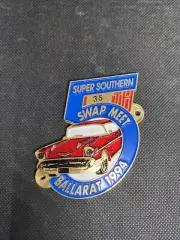 VINTAGE AUSTRALIAN ENAMEL CAR BUMPER BADGE GRILLE EMBLEM Ballarat Swap 1994