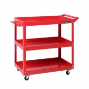 3-Tier Tool Cart Trolley Workshop Garage Storage Organizer Red Giantz