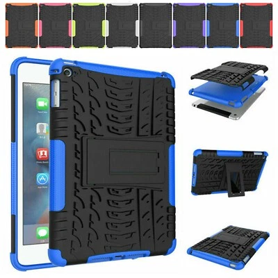 For iPad 9th/8th/7th Gen Air Pro Mini 6 Heavy Duty Armor Stand Hard Case Cover