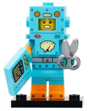 LEGO New Blue Robot Minifigure Costume Retired Series 23 Display Tile CMF 71034