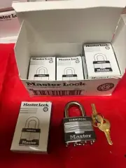 Lock Set by Master 1KA-2132 1 3/4” Lot of 5 KEYED ALIKE Padlocks