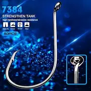 Coated Chemically Sharpened Octopus Circle Fishing Hooks High Carbon Steel Saltwater Fish Hook Fishing Tackle Size 1/0-8/0# 100pcs