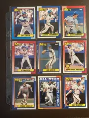 1990 Topps Baseball New York Mets CARTER STRAWBERRY HERNANDEZ DARLING JEFFERIES