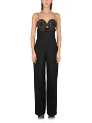 [Stella McCartney] Stella McCartney-Sangallo Bustier Jumpsuit-Donna 40