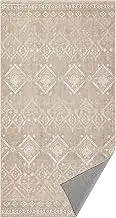 SONGMICS HOME Boho Rug, 80 x 150 cm, Bedroom Rug, Living Room Rug, Non-Slip Rug, Washable Rug, Fluffy, Decoration, for Living Room, Cappuccino Beige TAR026K01