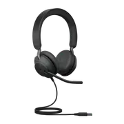 Jabra Evolve2 40 SE Wired USB-A MS Stereo Headset, 360 BusyLight, Noise Isolationg Ear Cushions, 2Yr Warranty, Plug-and-play, 3-Microphone Technology