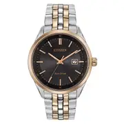 Citizen Eco-Drive Black Dial Stainless Steel Dress Men's Watch (BM7256-50E)
