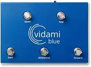 Vidami Blue Hands Free YouTube Video Looper with Foot Pedal Controller, Page Turner, and DAW Controller for PC, Mac & iPad/iPhone - Helps Musicians Learn, Perform, and Create Music - USA Made