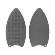 2pcs Silicone Iron Rest Pad Hot Resistant Mat Iron Rest Plate Grey
