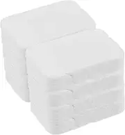 MUCKLILY 8 Pack Square Cotton Pads Soft Thin Makeup Remover for Face Body Tattoo Artist Endorsed Pearl Pattern Cleansing