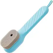[Generic] Shoe Brush - Shoe Cleaning Brushes | Boot Brush Replaceable Soap Dispenser Cleaning Multifunction Sneaker Scrubber for Leather Canvas Sneakers Boots Shoes Bags Furniture Polish Dauber Applicator