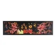 ACDC " HIGHWAY TO HELL " BAR RUNNER MAT 89cm x 25cm