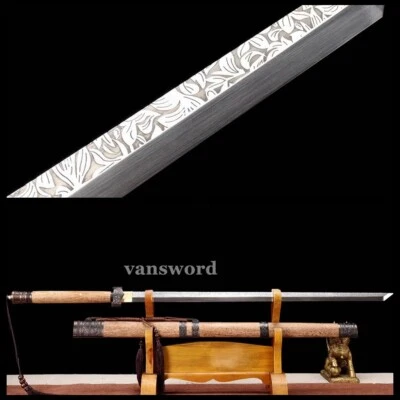 Chinese Tang Dynasty Heng Dao Battle Full Tang Sword 9260 Carbon Steel Sharp