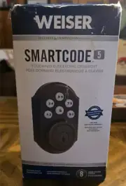 New Weiser Smart Code 5 Venetian Bronze Touchpad Electronic Deadbolt GED1490 11P